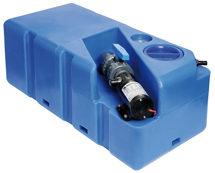 Serbatoio acque nere con maceratore orizzontale