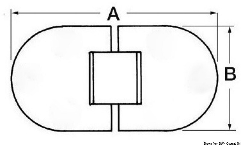 Cerniera a ribalta 2 mm