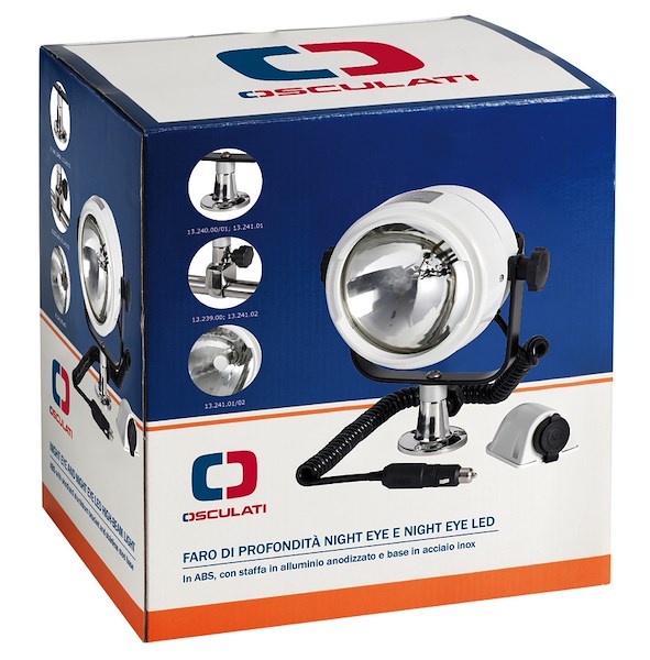 Faro di profondità Night Eye e Night Eye LED con base di fissaggio