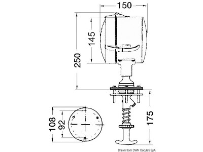 Faro di profondità orientabile dall’interno DHR