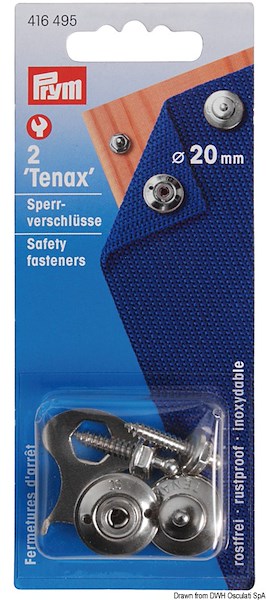 Blister bottoni Tenax 2+2 