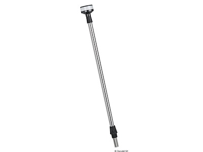 Asta luce telescopica inox 