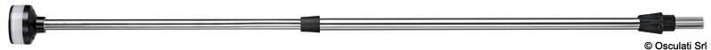 Asta luce telescopica inox 