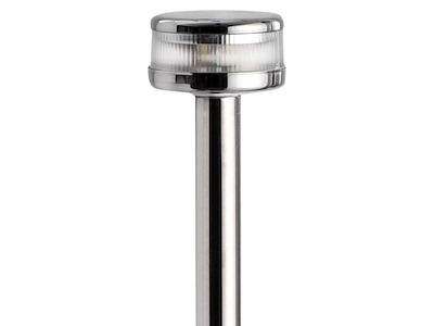 Asta luminosa abbattibile, 60 cm. inox 