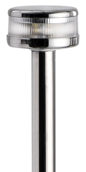 Asta luminosa abbattibile, 60 cm. inox 