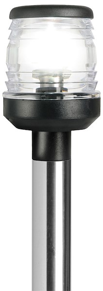 Fanale di fonda con asta Classic/LED abbattibile con fili invisibili e base ovalizzata