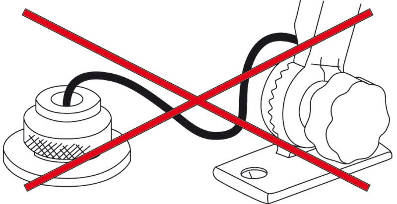 Fanale di fonda con asta Classic/LED abbattibile con fili invisibili e base ovalizzata