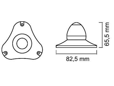 Fanale di fonda Sphera II a LED a 360° < 20 m