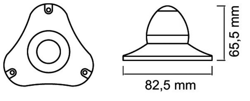 Fanale di fonda Sphera II a LED a 360° < 20 m
