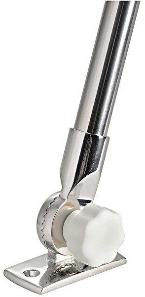 Fanale di fonda con asta Compact abbattibile con doppio fanale