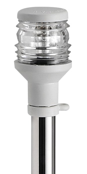 Fanale di fonda con asta Compact 360° estraibile da parete