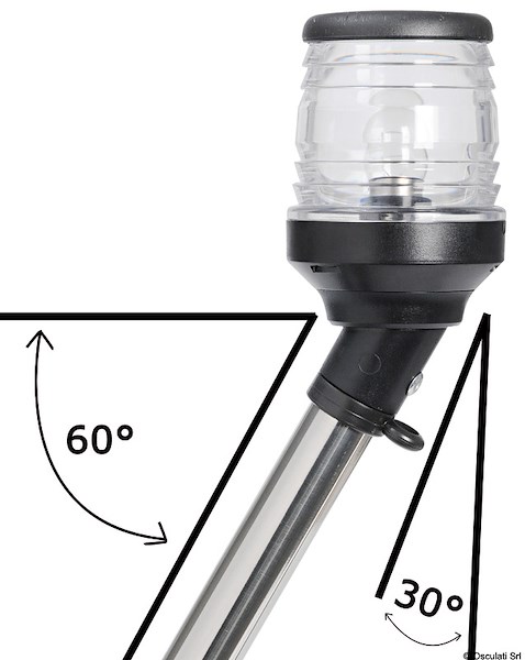 Fanale di fonda con asta Classic 360° estraibile