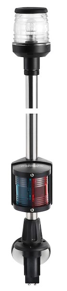 Fanale di fonda con asta Classic combinata in acciaio inox