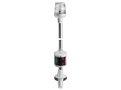 Fanale di fonda con asta Classic combinata in acciaio inox