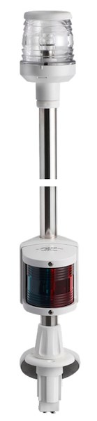 Fanale di fonda con asta Classic combinata in acciaio inox