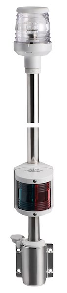 Fanale di fonda con asta Classic combinata in acciaio inox