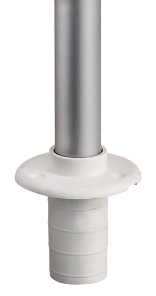 Fanale di fonda con asta Classic estraibile in alluminio con fanale di prua