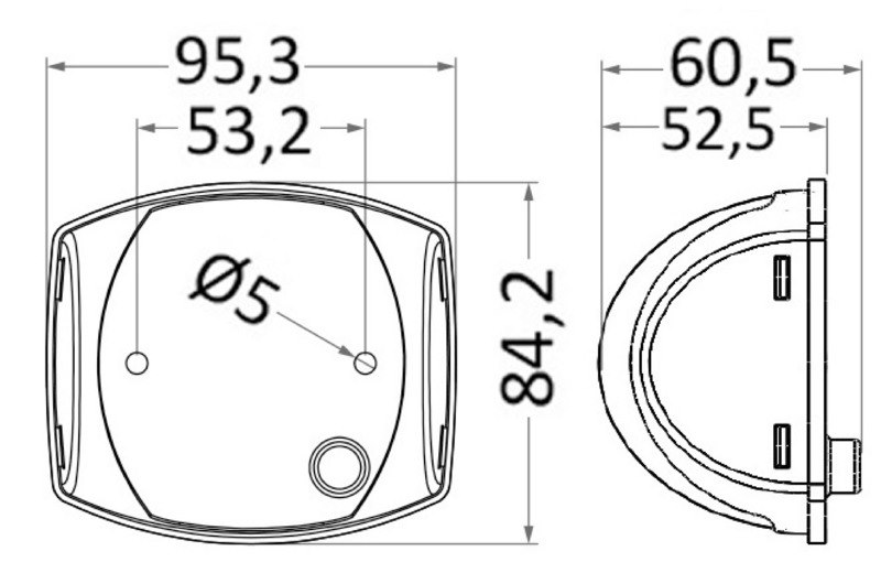 Luci di via Sphera II a LED fino 20 m, corpo in policarbonato