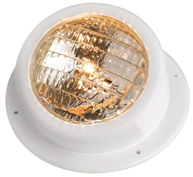 Faro da plancetta in ABS bianco completamente stagno