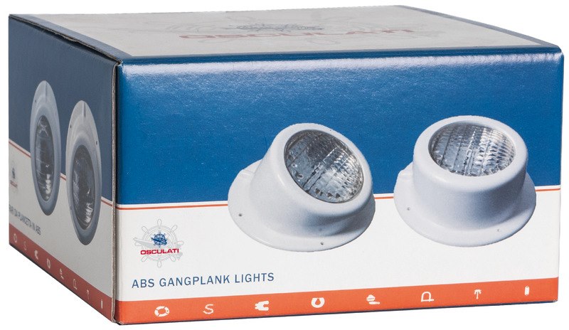 Faro da plancetta in ABS bianco completamente stagno