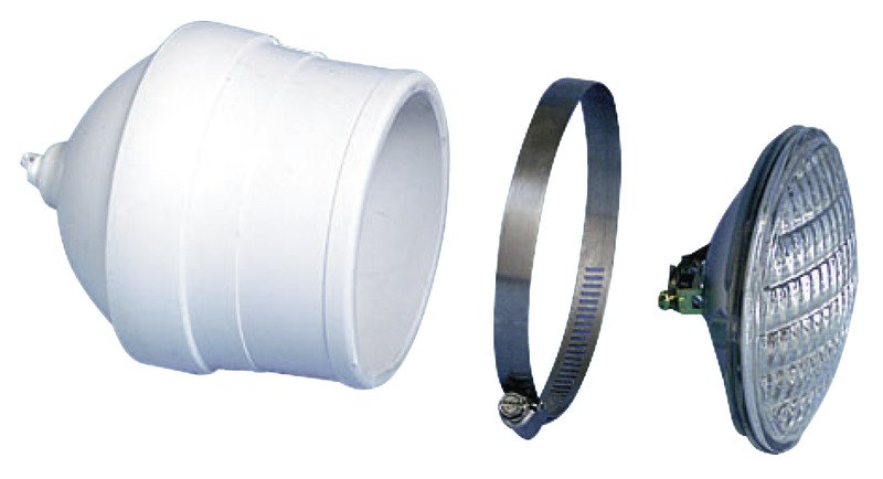 Coppia fari da murata ad incasso completi di bulbo stagno Sealed Beam da 4”