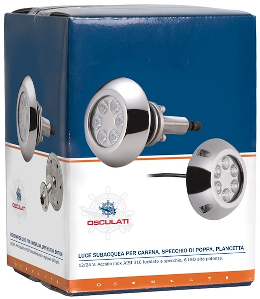 Luce subacquea per carena/specchio di poppa/plancetta con viti
