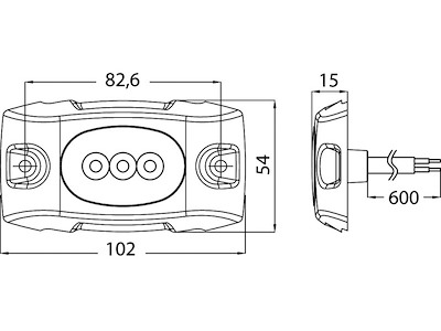 Luce subacquea LED per carena/specchio di poppa