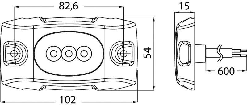 Luce subacquea LED per carena/specchio di poppa
