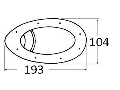 Coppia fari da murata ad incasso Compact con lampadina LED