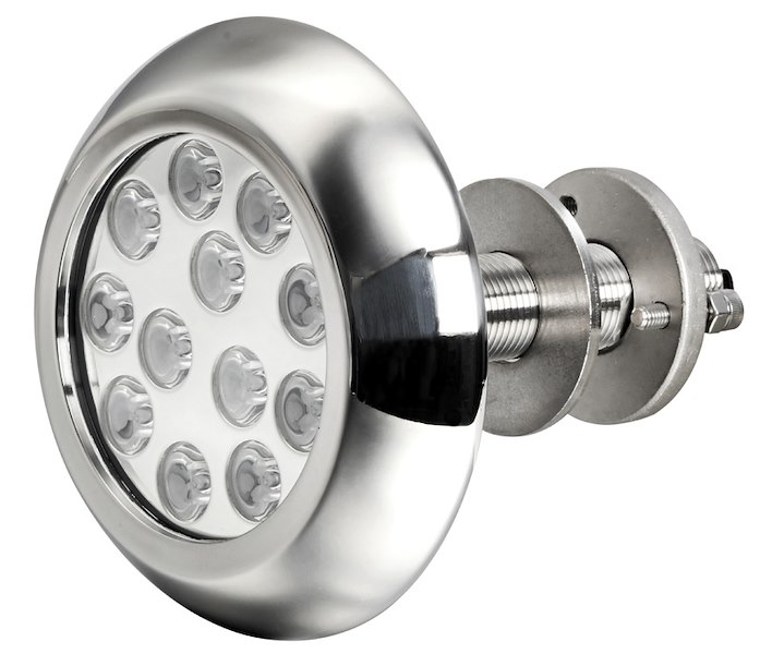 Luce subacquea per carena/specchio di poppa/plancetta con prigioniero