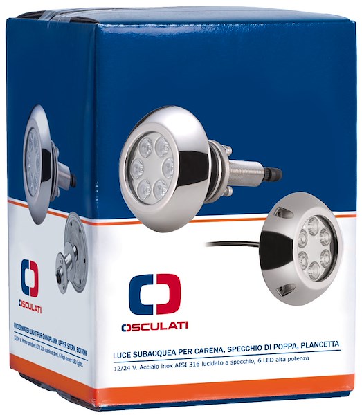 Luce subacquea per carena/specchio di poppa/plancetta con prigioniero