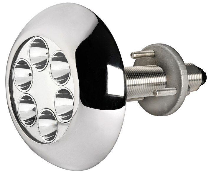 Luce subacquea per carena/specchio di poppa/plancetta con prigioniero