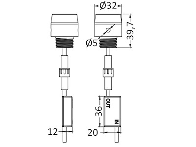 Luce subacquea LED per plancette, specchi di poppa e carene