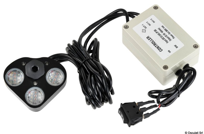 Luce subacquea LED per plancette, specchi di poppa e carene