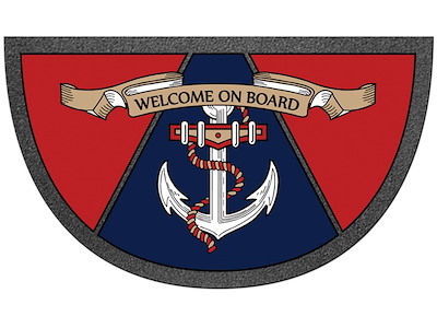 Zerbino mezzaluna antisdrucciolo Format 40x68 cm