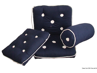 Cuscino in cotone idrorepellente e resistente ai raggi UV