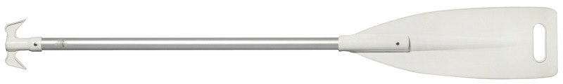 Pagaia con pala in ABS bianco e gancio d’accosto in nylon terminale