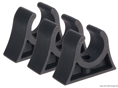 Clip per bloccaggio tubi, remi, bracci tendalini, ganci accosto, canne da pesca ecc