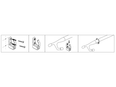 Clip a molla per ganci d'accosto 