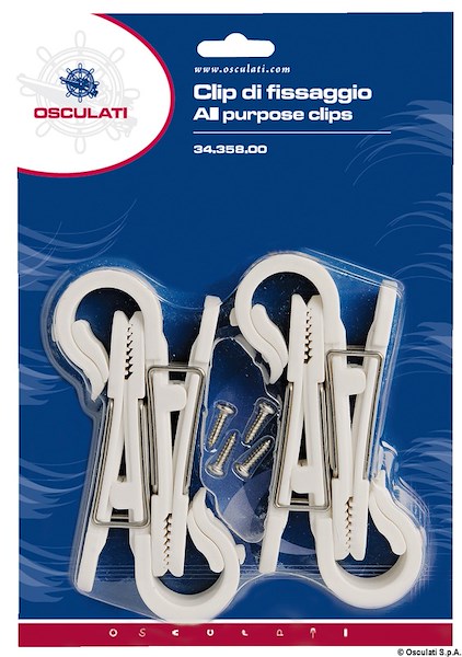 Clip fissaggio scatto 22/28 mm 