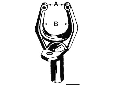 Scalmo nylon nero 32 x 46 mm 