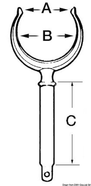 Scalmo in ottone cromato