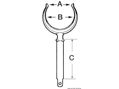 Scalmo in ottone cromato