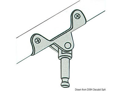 Scalmo ottone cromato per canotti Zodiac 