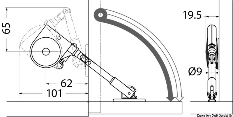 Soft Down Stay per apertura verso il basso SUGATSUNE