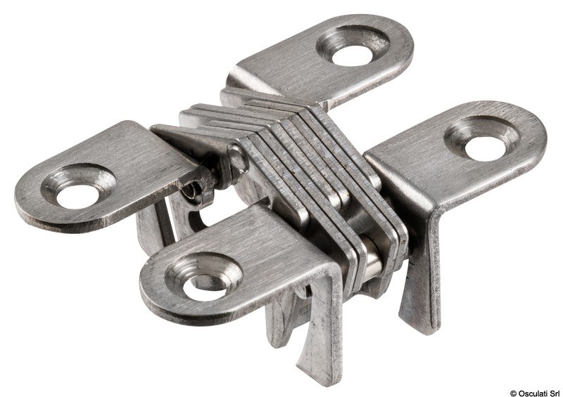 Cerniera a scomparsa per porte e sportelli AISI 304
