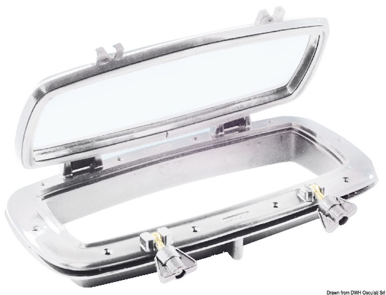 Oblò nylon bianco 400x200 mm 