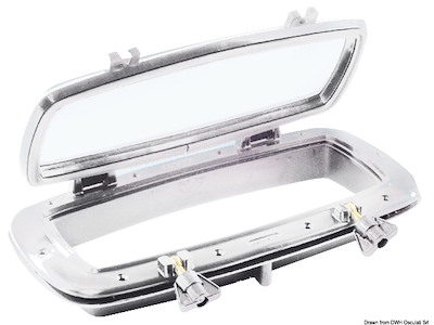 Oblò nylon bianco 400x200 mm 