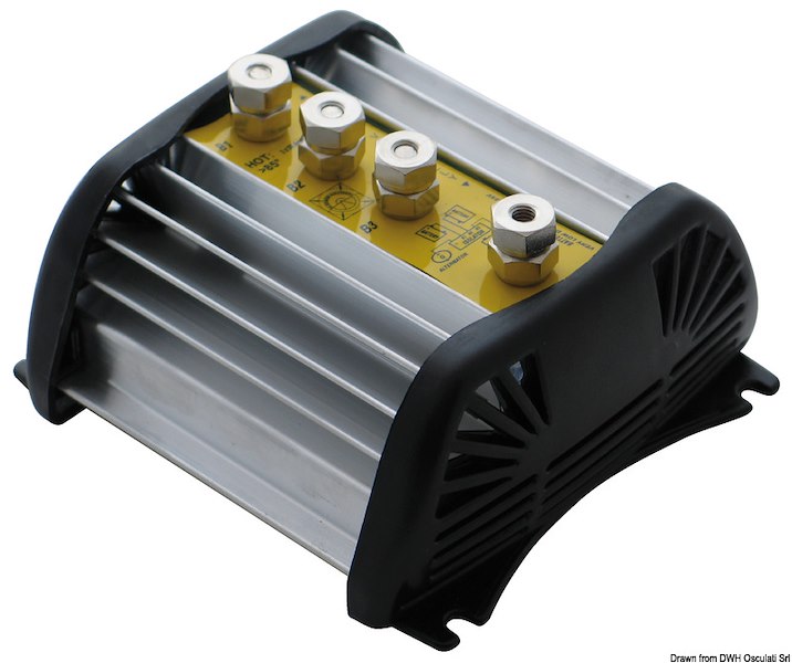 Ripartitori di carica a bassissima caduta di tensione (diodi) ed isolatori automatici di batteria