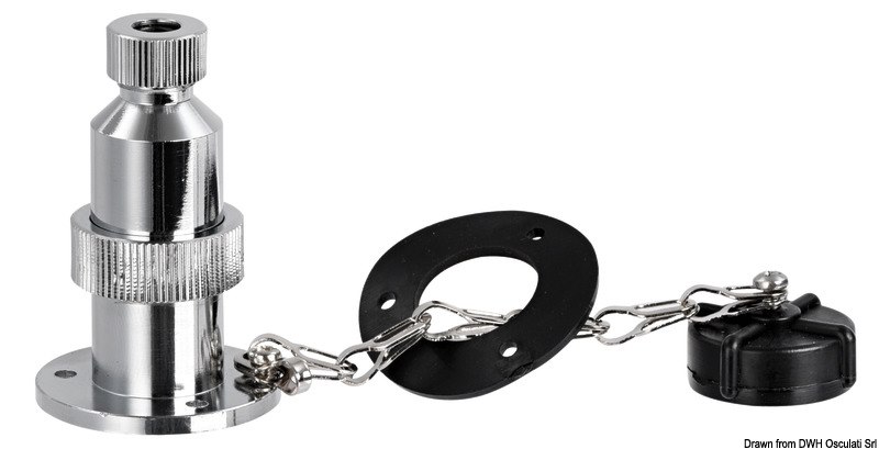 Spina in ottone cromato